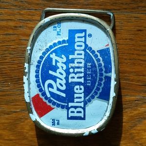 Pabst Blue Ribbon belt buckle